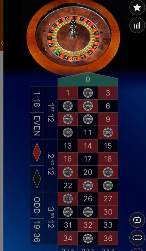Casino interface screenshot 3
